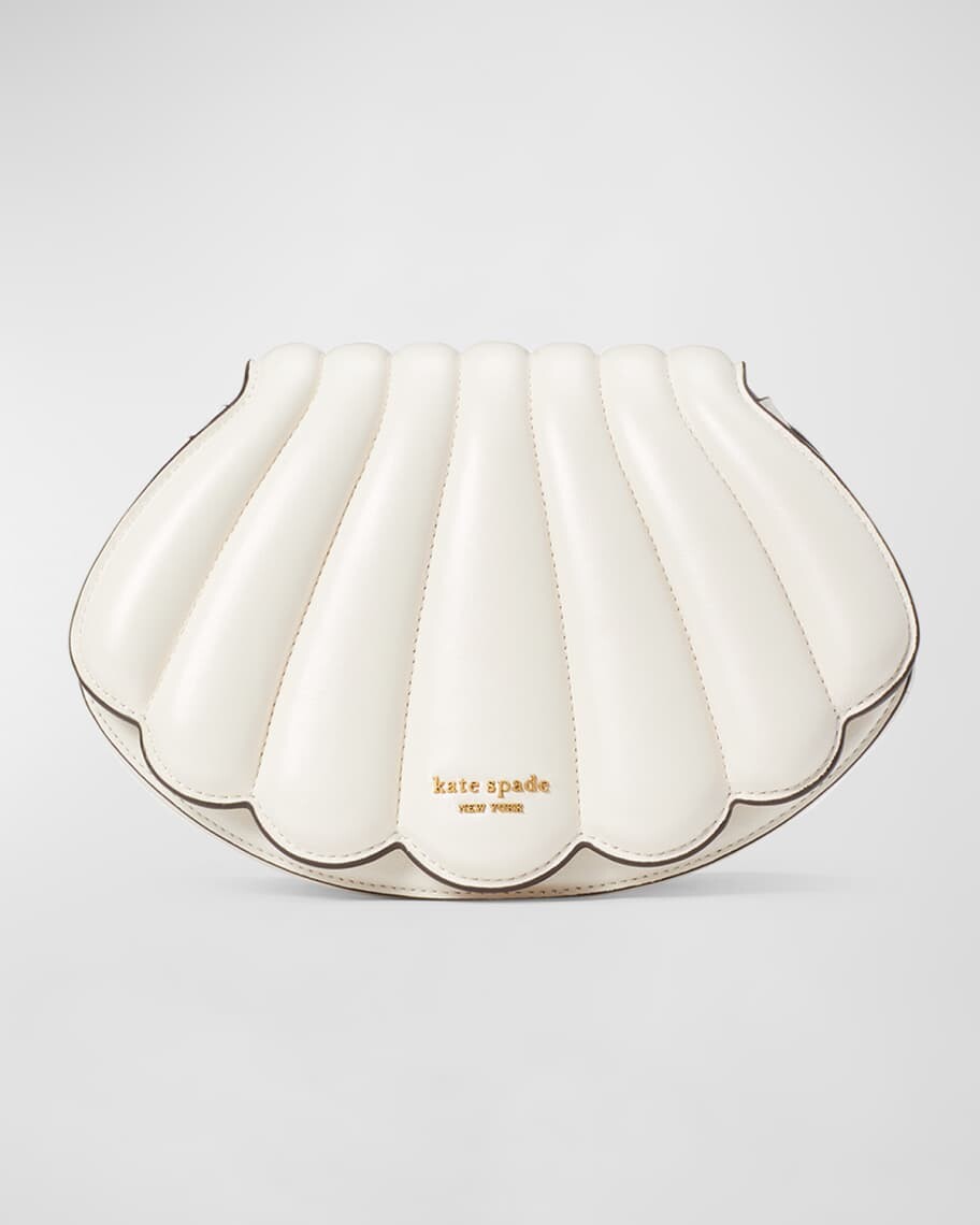 

Кожаный клатч what the shell с 3d перламутром kate spade new york