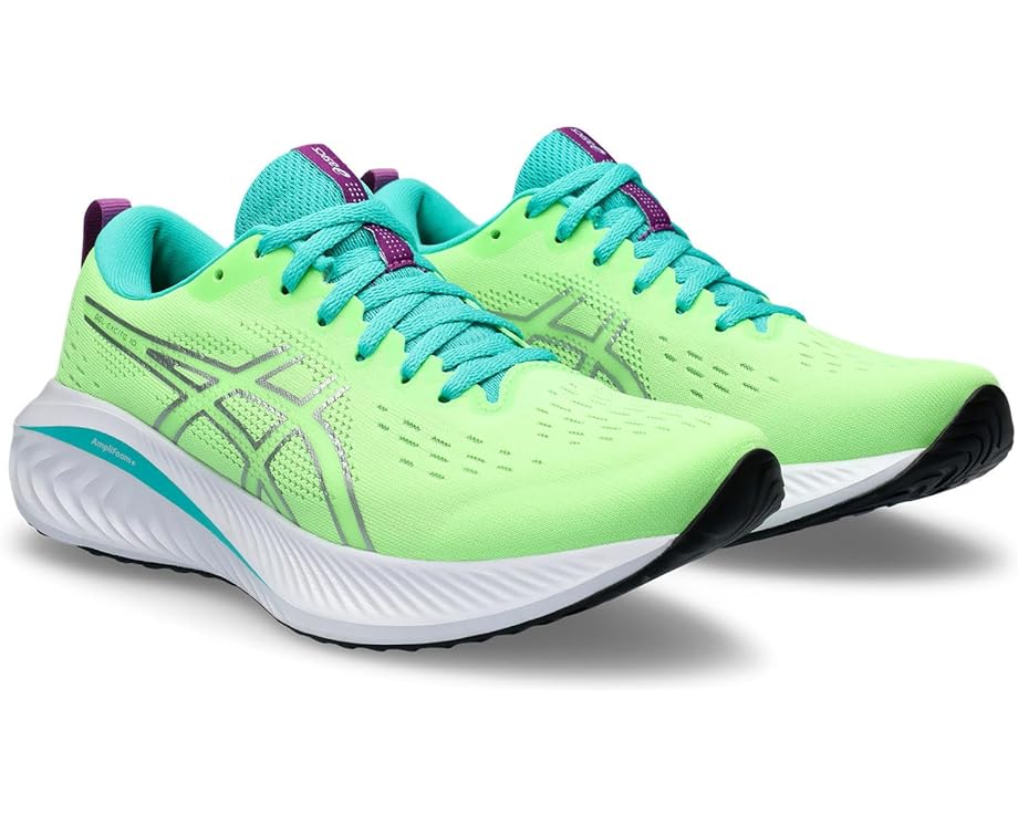 Кроссовки ASICS GEL-Excite 10, цвет Illuminate Green/Pure Silver kjjeaxcmy boutique jewelry s925 pure silver white yellow green chalcedony pomegranate red jade silver antique simple