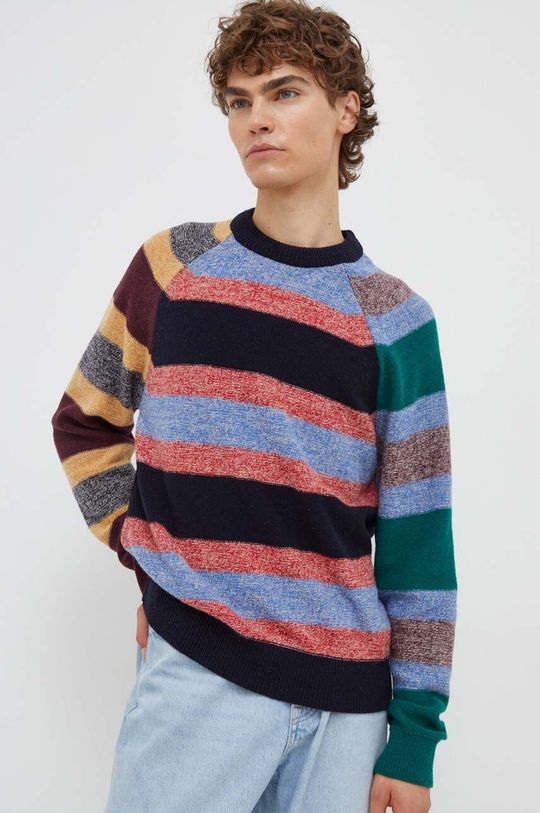 Шерстяной свитер PS Paul Smith, темно-синий шерстяной свитер ps paul smith красный