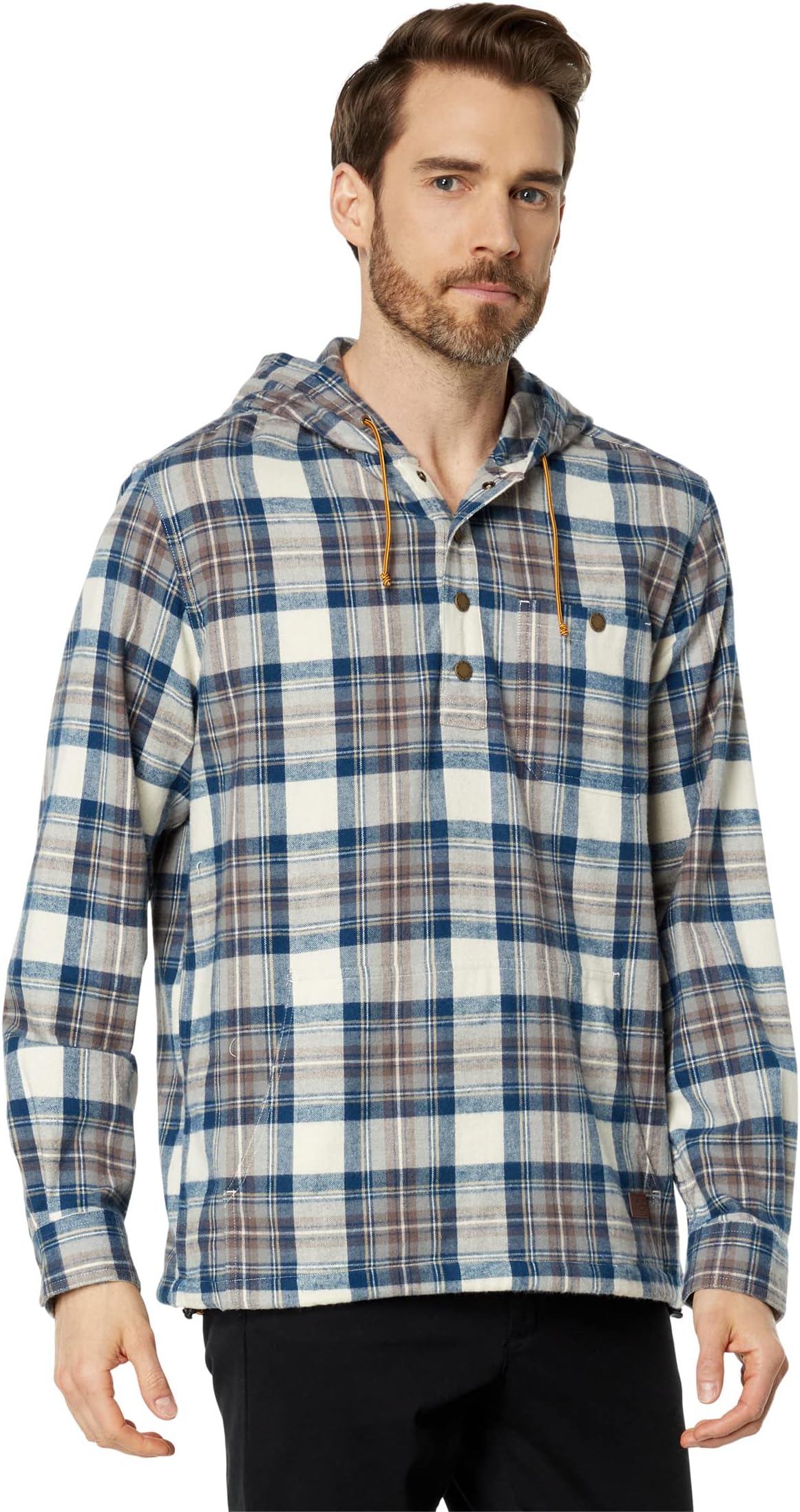 

Толстовка Scotch Flannel Anorak Traditional Fit L.L.Bean, цвет Indigo Tartan