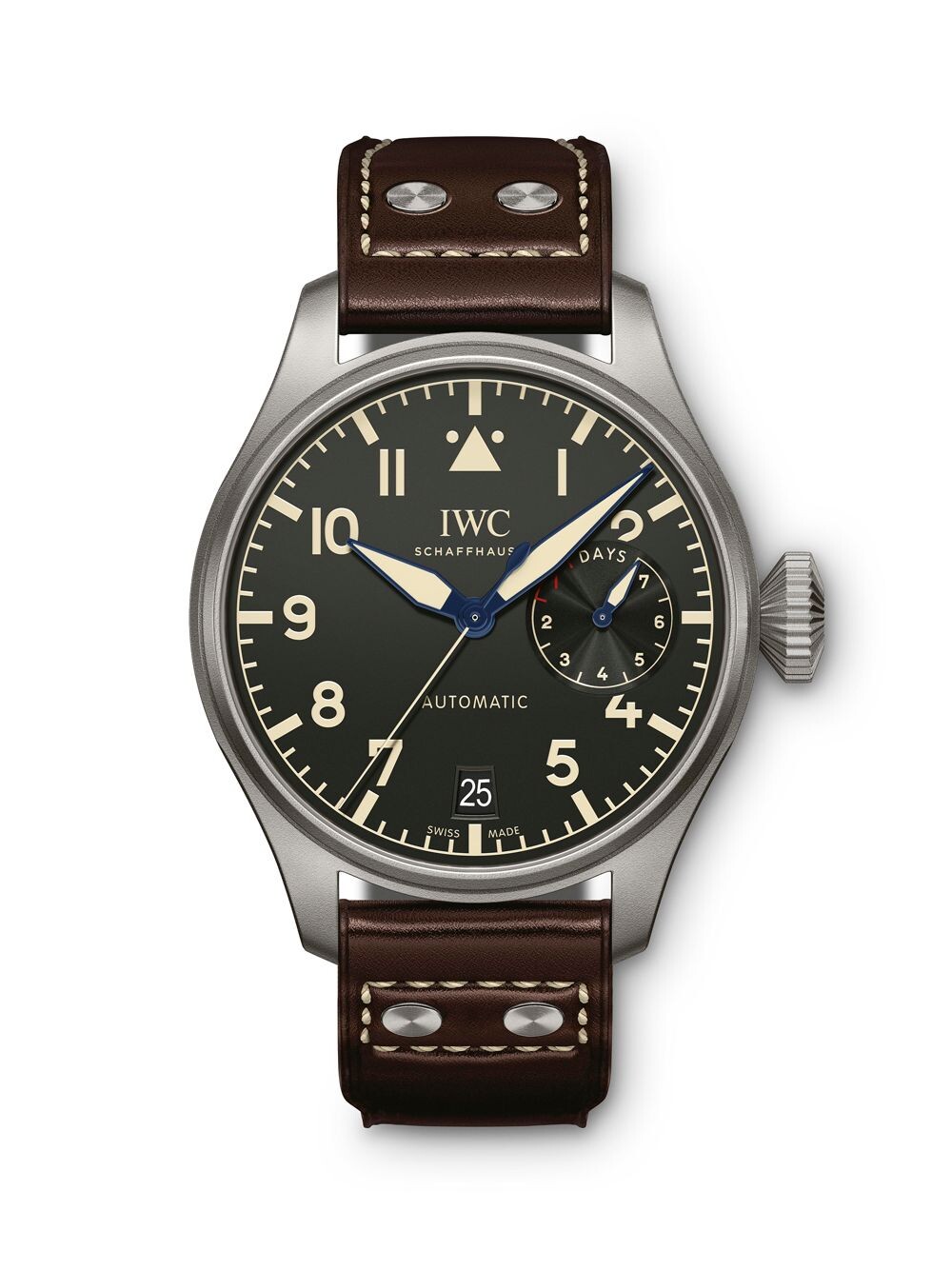 

Часы Big Pilot Heritage с титановым и кожаным ремешком IWC Schaffhausen, коричневый