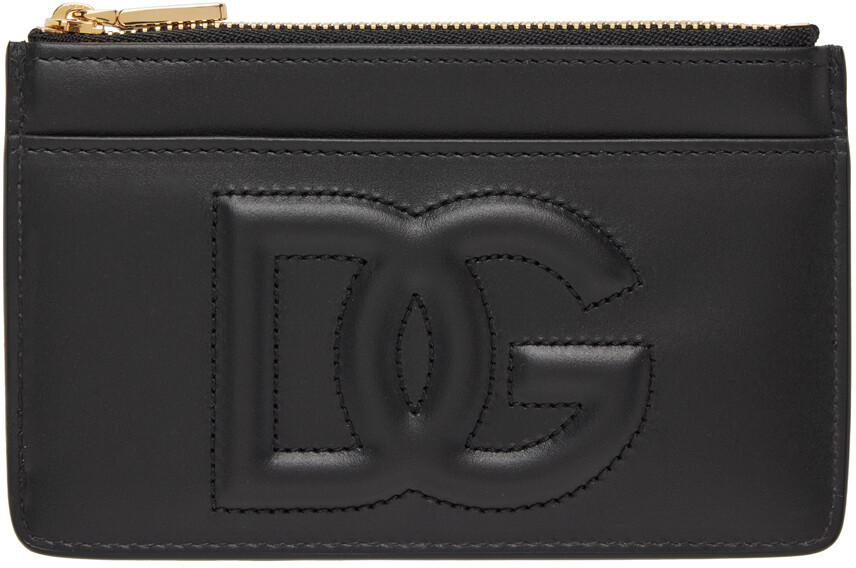 

Черная визитница с тиснением Dolce & Gabbana