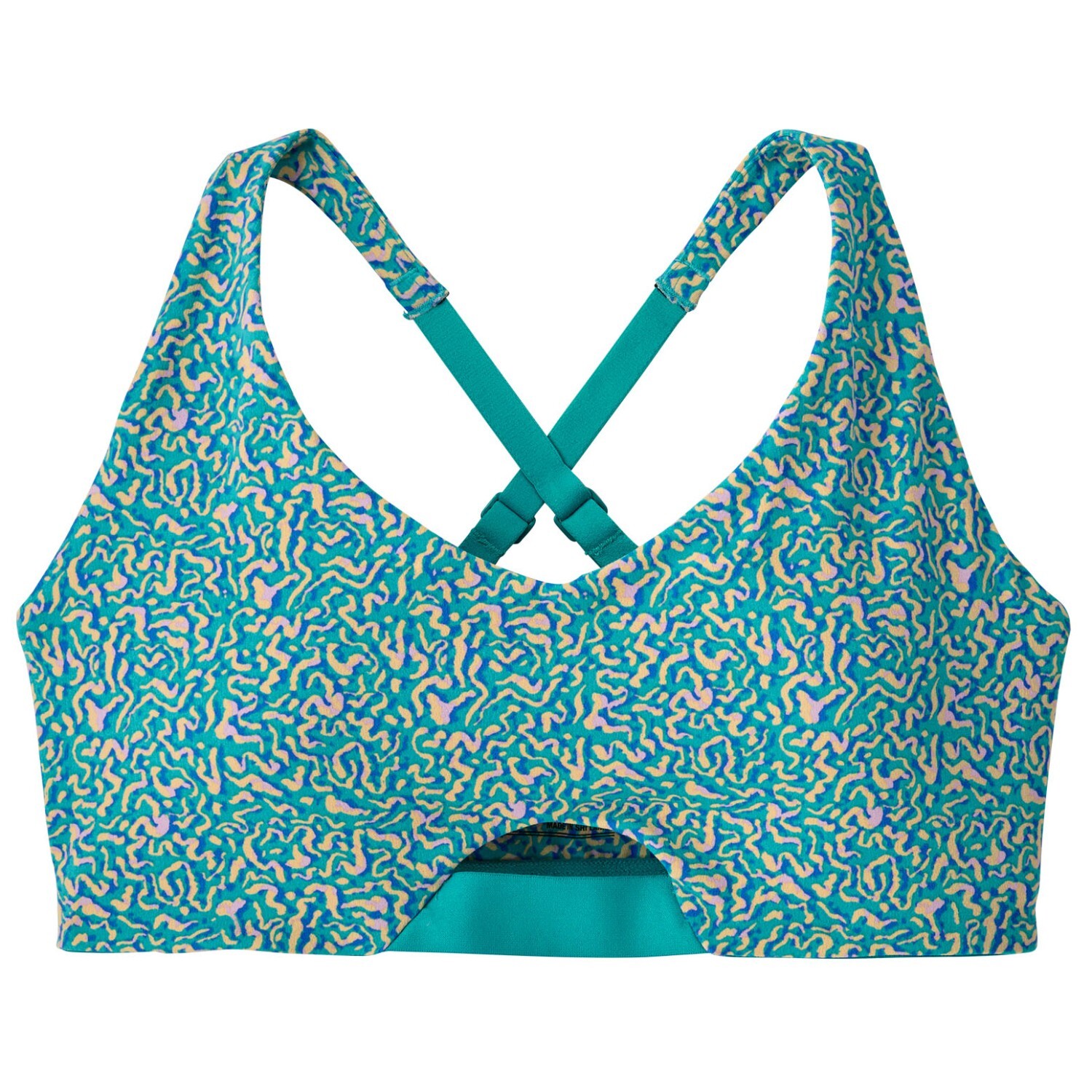 

Спортивный бюстгальтер Patagonia Women's Maipo Low Impact Adjustable Bra, цвет Sea Texture/Subtidal Blue