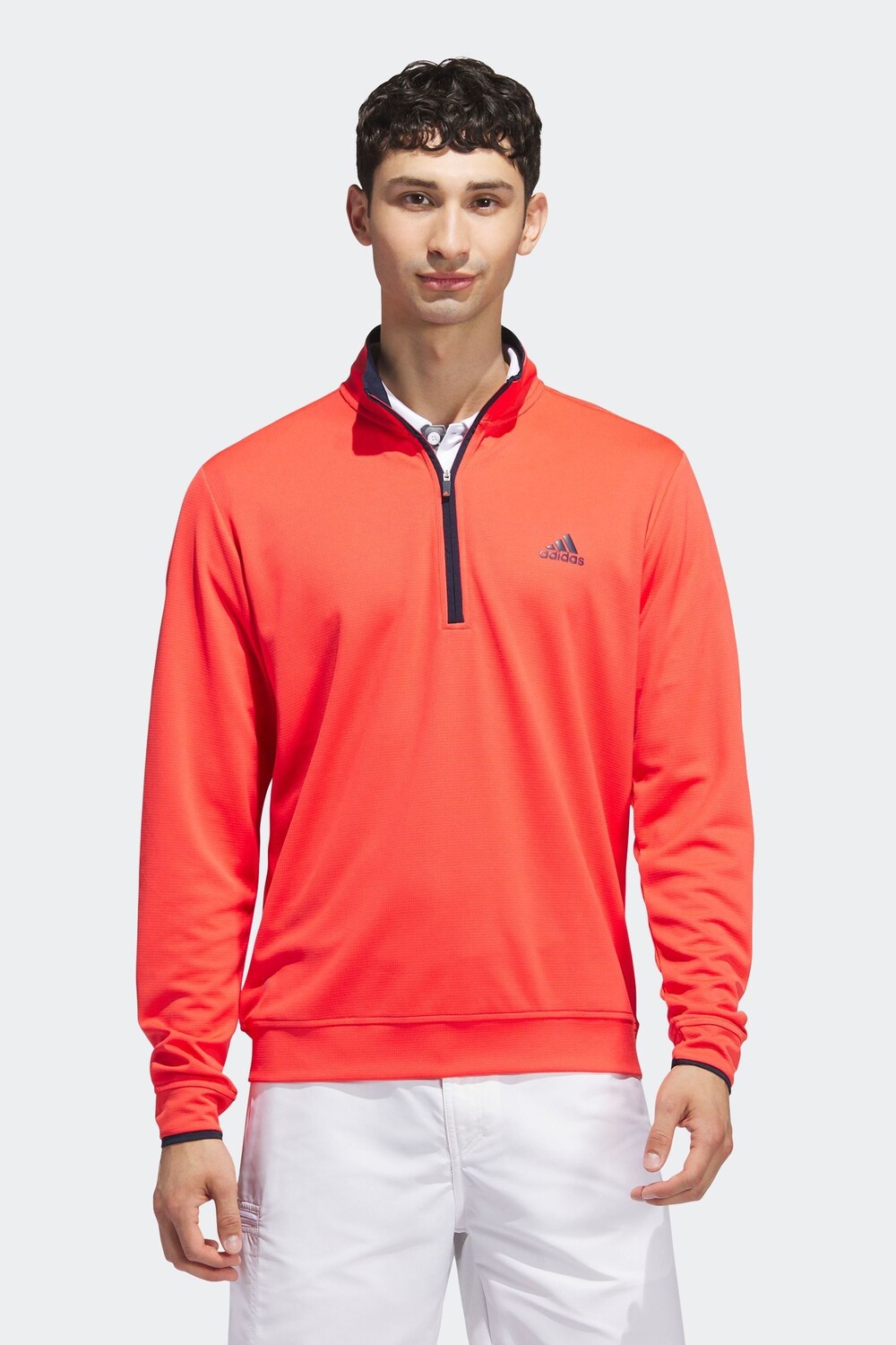 

Красный свитшот adidas Golf Performance с короткой молнией Adidas Golf, красный