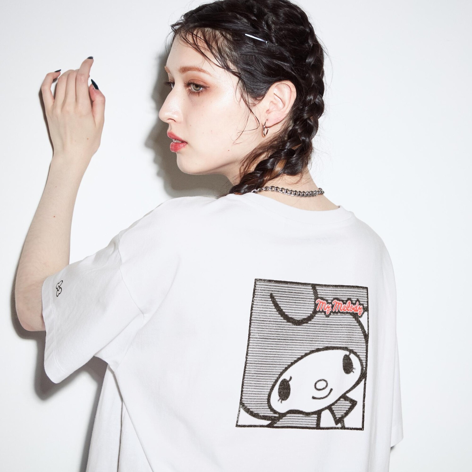 

Футболка оверсайз Kuromi & My Melody UT Graphic Uniqlo, белый