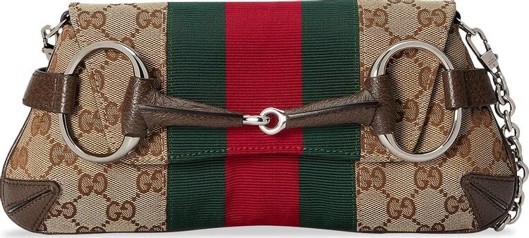 

Сумка через плечо Gucci Horsebit Chain Small 'Beige/Ebony', загар