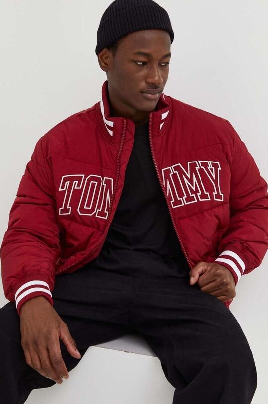 

Бомбер Tommy Jeans, бордовый, Красный