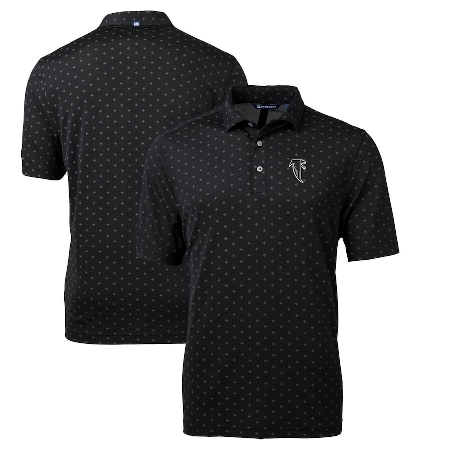 

Поло с коротким рукавом Cutter & Buck Atlanta Falcons, черный