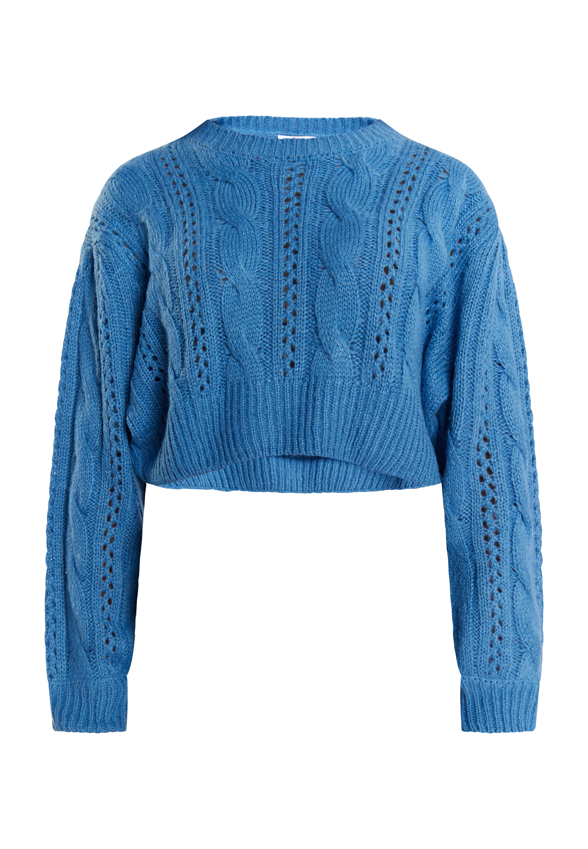 Толстовка myMo Strick Cropped Pullover, цвет Himmelblau