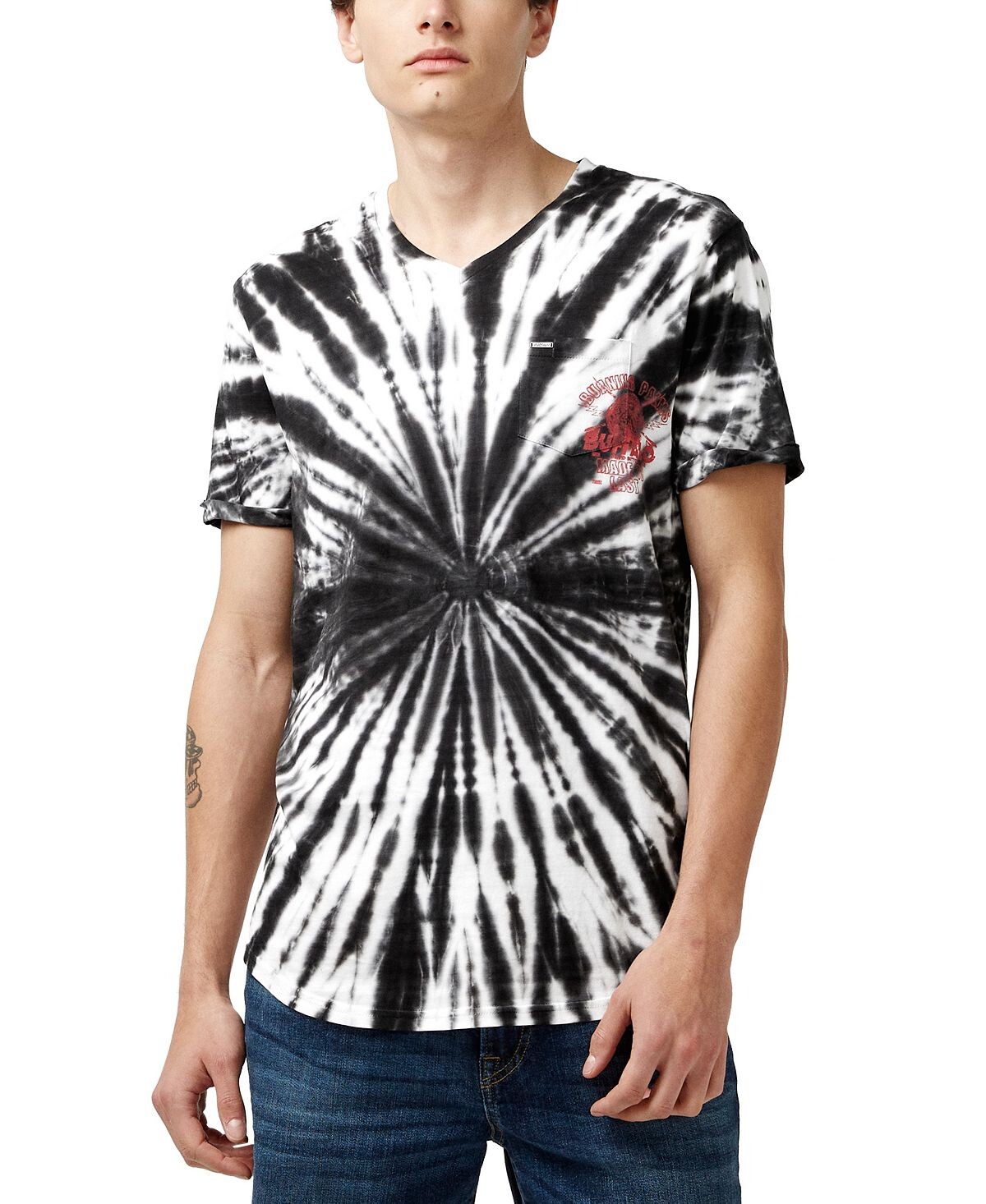 

Мужская футболка Kolis Tie Dye с v-образным вырезом Buffalo David Bitton
