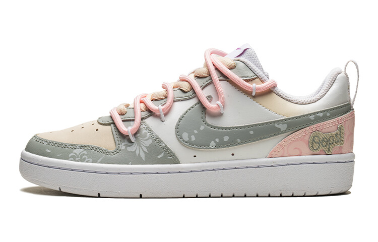 

Кроссовки Nike Court Borough Skateboarding Shoes Women's Low-top White, серебряный, Серый, Кроссовки Nike Court Borough Skateboarding Shoes Women's Low-top White, серебряный