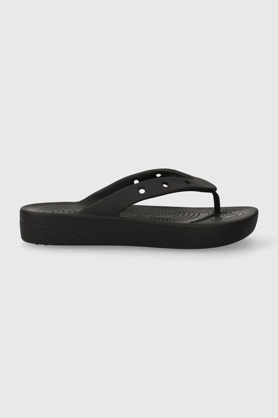 Классические шлепанцы на платформе Crocs, черный