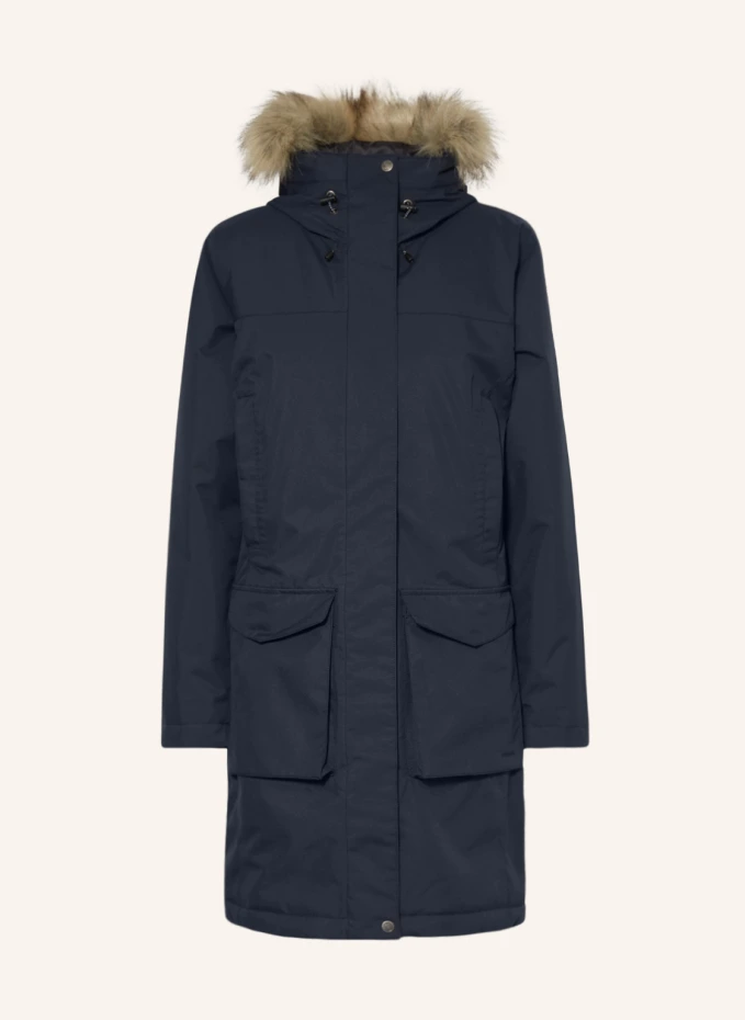 

Парка nuuk lite со съемным искусственным мехом Fjällräven, синий