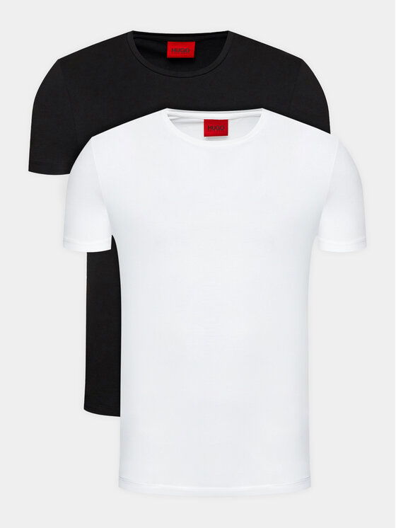 Комплект из 2 футболок узкого кроя Hugo, черный комплект из 2 топов узкого кроя hugo белый