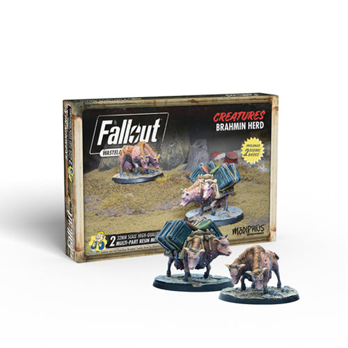 набор кубиков для fallout wasteland warfare extra tabletop dice set Фигурки Fallout Wasteland Warfare Creatures Brahmin Hard