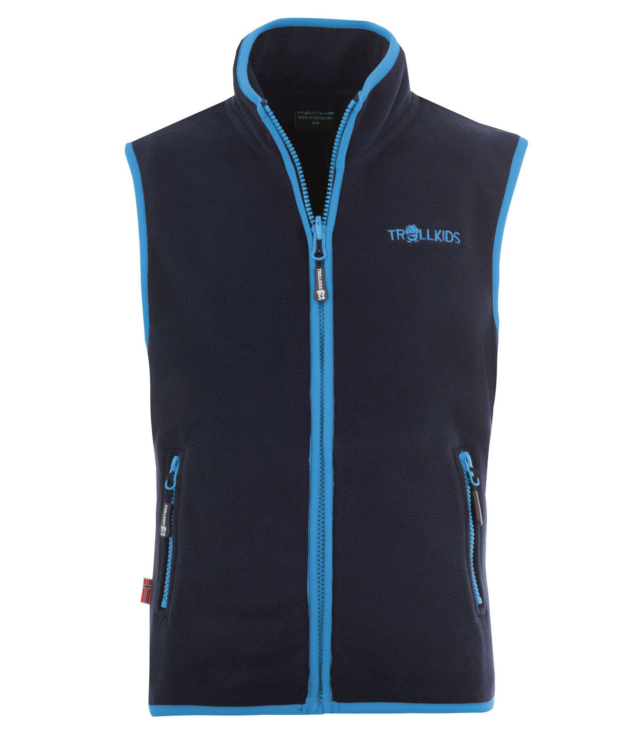 

Утепленный жилет Trollkids Fleece Arendal, цвет Marineblau/Hellblau