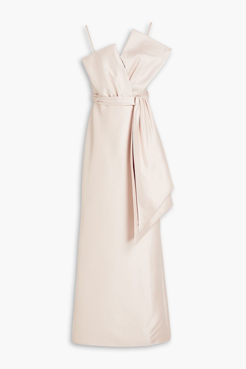 

Платье из фая с драпировкой BADGLEY MISCHKA, розовый