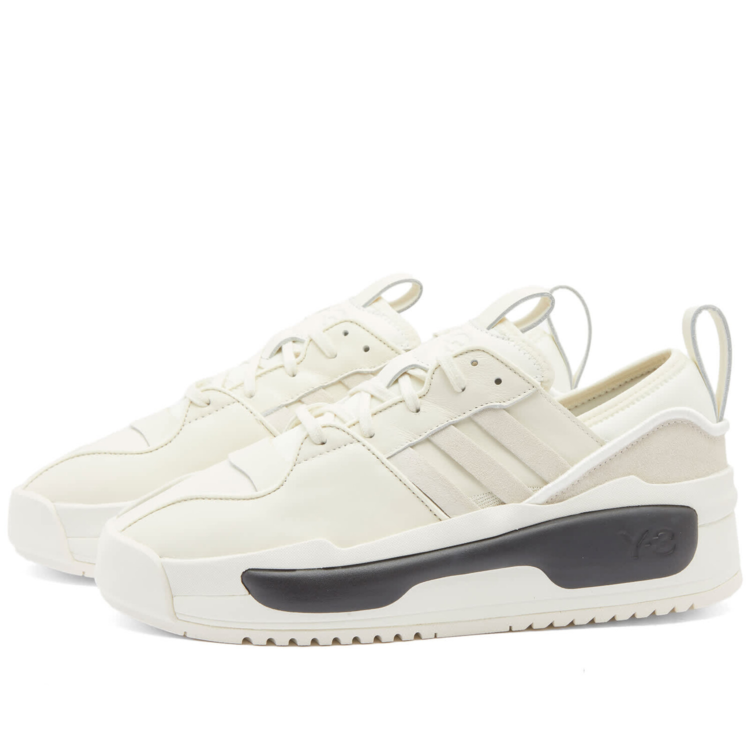 

Кроссовки Y-3 Rivalry, цвет Cream White, Off White & Black, Серый