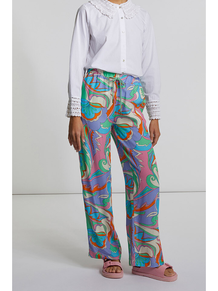 

Брюки Rich & Royal Hose, цвет Hellblau/Grün/Pink