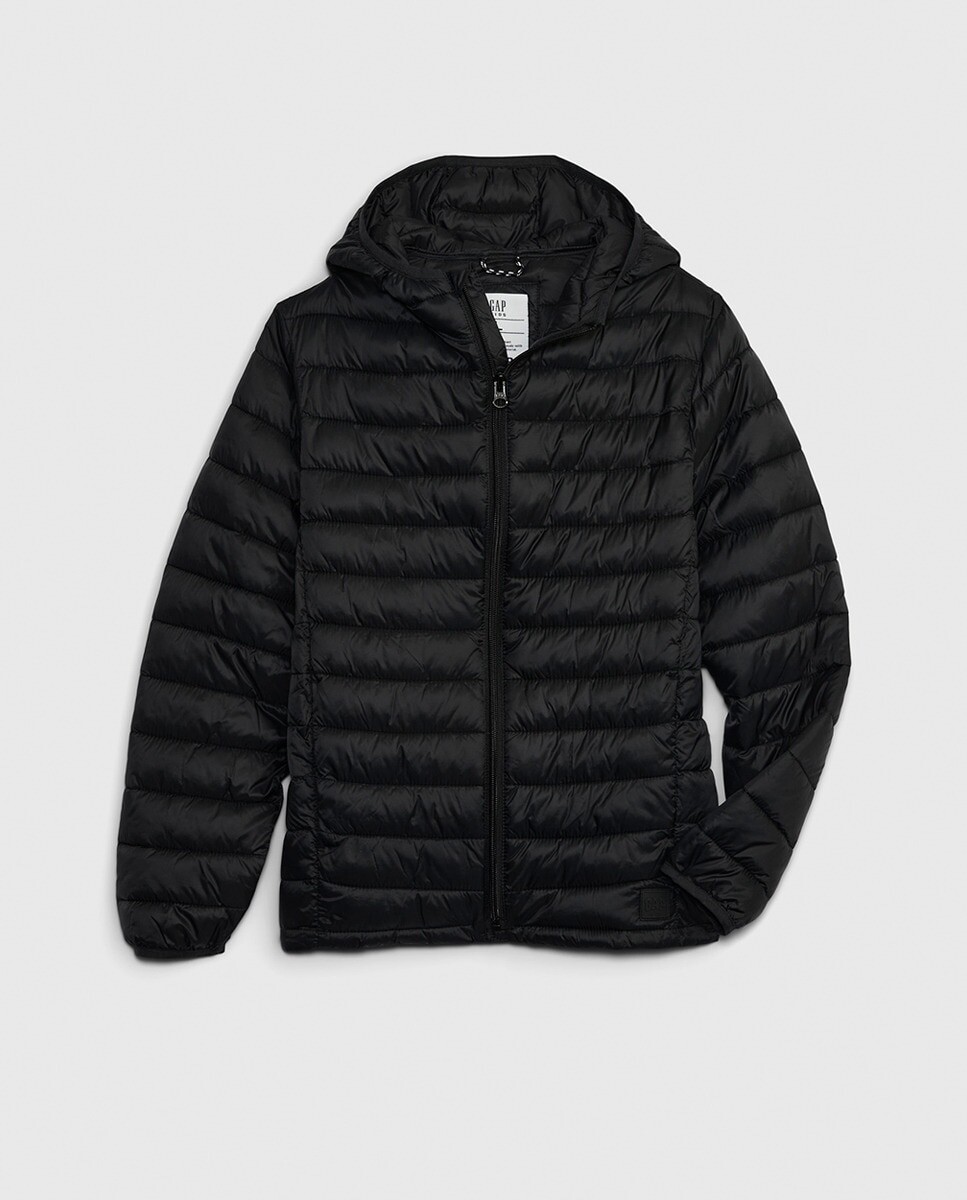 

Однотонная стеганая куртка для мальчика Gap, черный