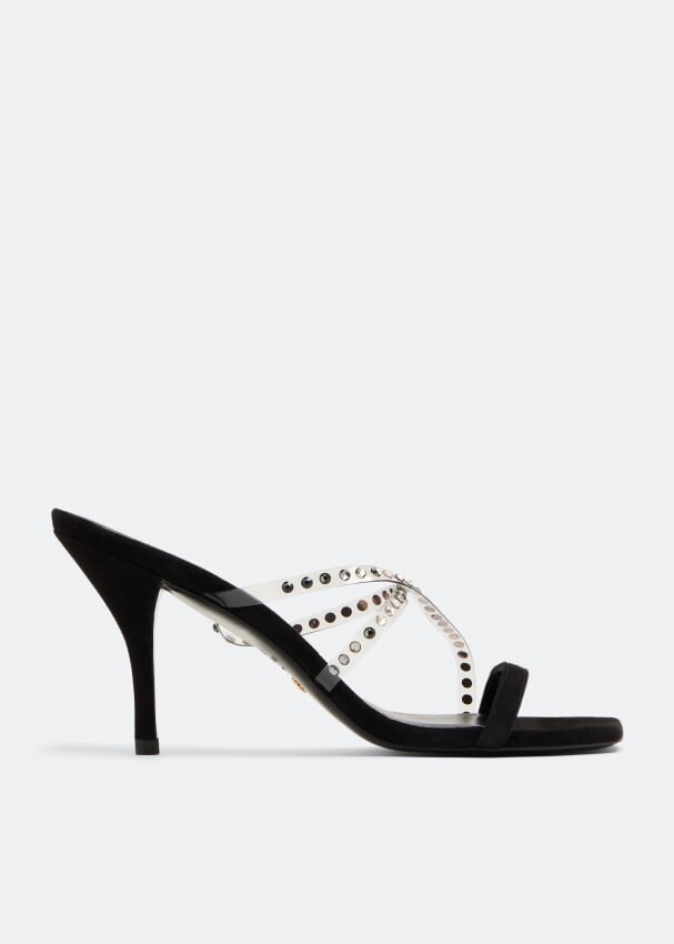 

Мюли Stuart Weitzman Strapeze Crystal 85, черный