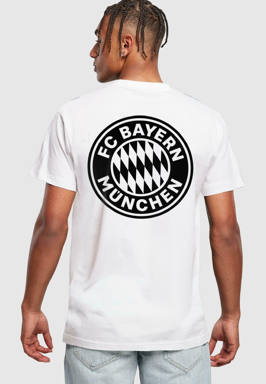 

Футболка с символикой ROUND NECK FC Bayern München, цвет white