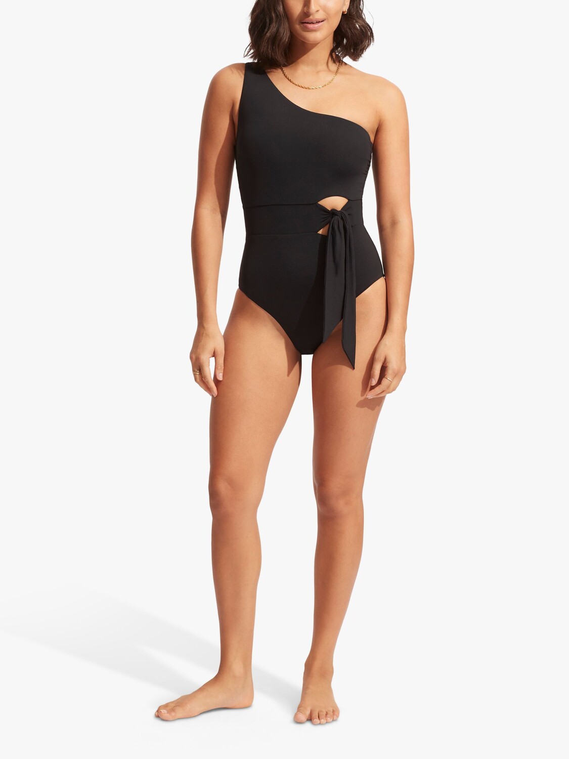 

Купальник Seafolly с завязкой на талии, черный