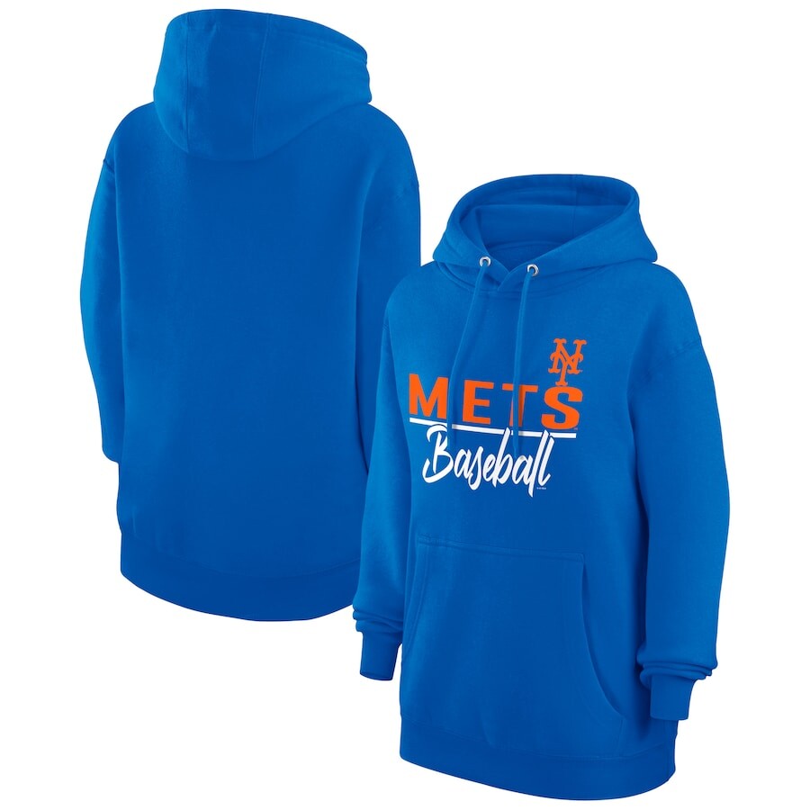 

Пуловер с капюшоном G-III 4Her by Carl Banks New York Mets, роял