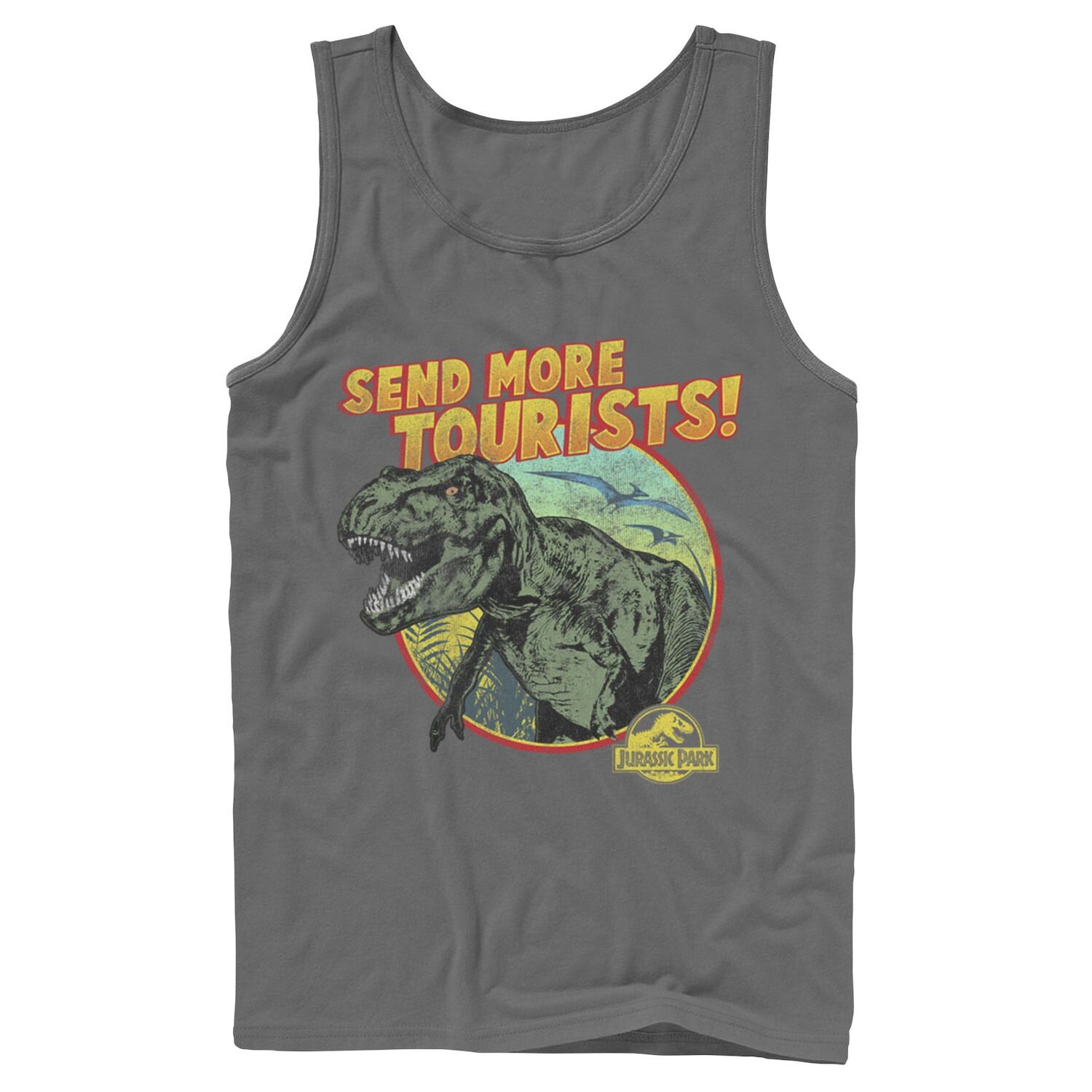 

Мужская майка Jurassic Park T-Rex Send More Tourists Licensed Character