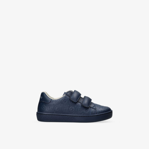 

Кожаные кроссовки с тиснением New Ace для 1–4 лет Gucci, темно-синий