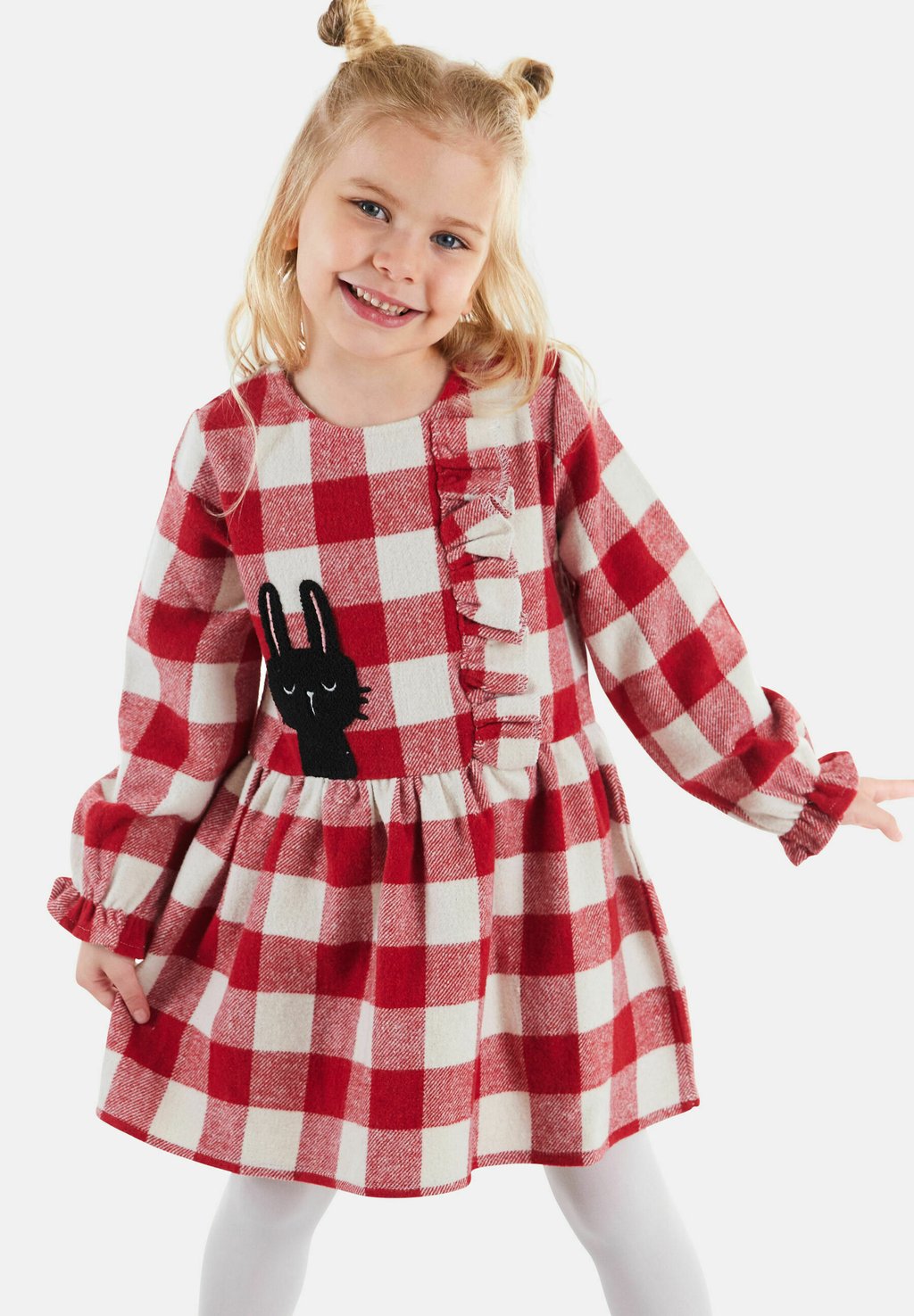 

Летнее платье Cute Bunny Denokids, цвет white red