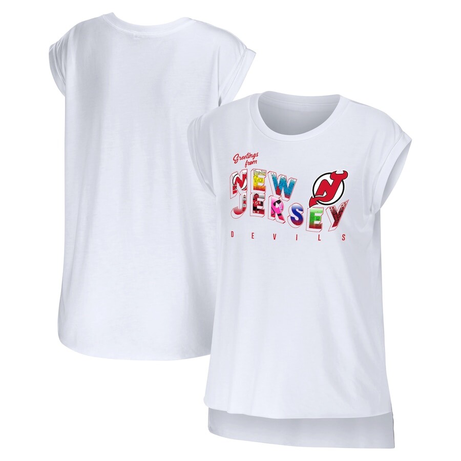 

Топ WEAR by Erin Andrews New Jersey Devils, белый