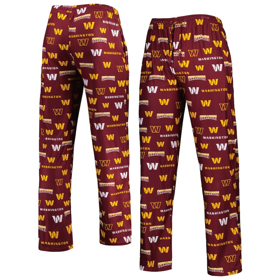 

Пижамные брюки Concepts Sport Washington Commanders, бордовый