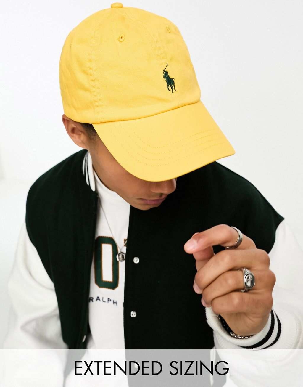 

Желтая кепка с логотипом Polo Ralph Lauren