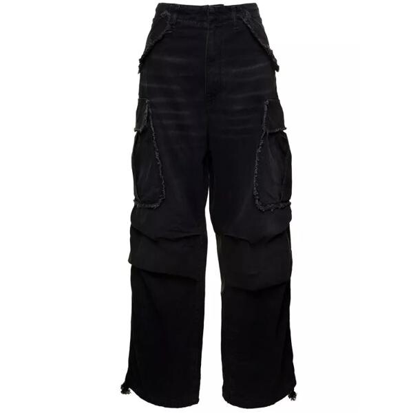 

Джинсы vivi' oversized cargo jeans with patch pocke Darkpark, черный