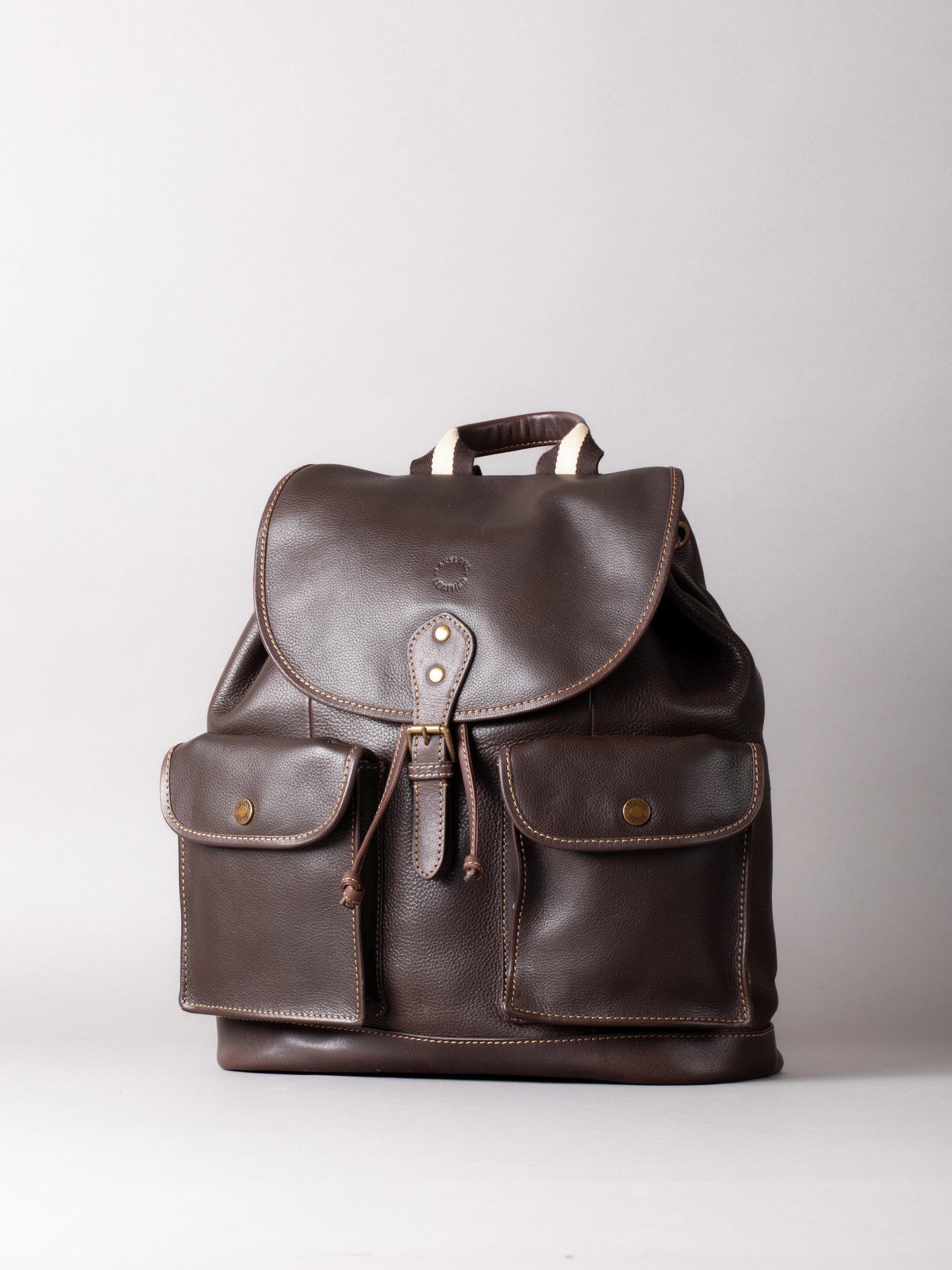 кожаный кошелек в три сложения bowston lakeland leather черный Кожаный рюкзак Келсик Lakeland Leather, коричневый