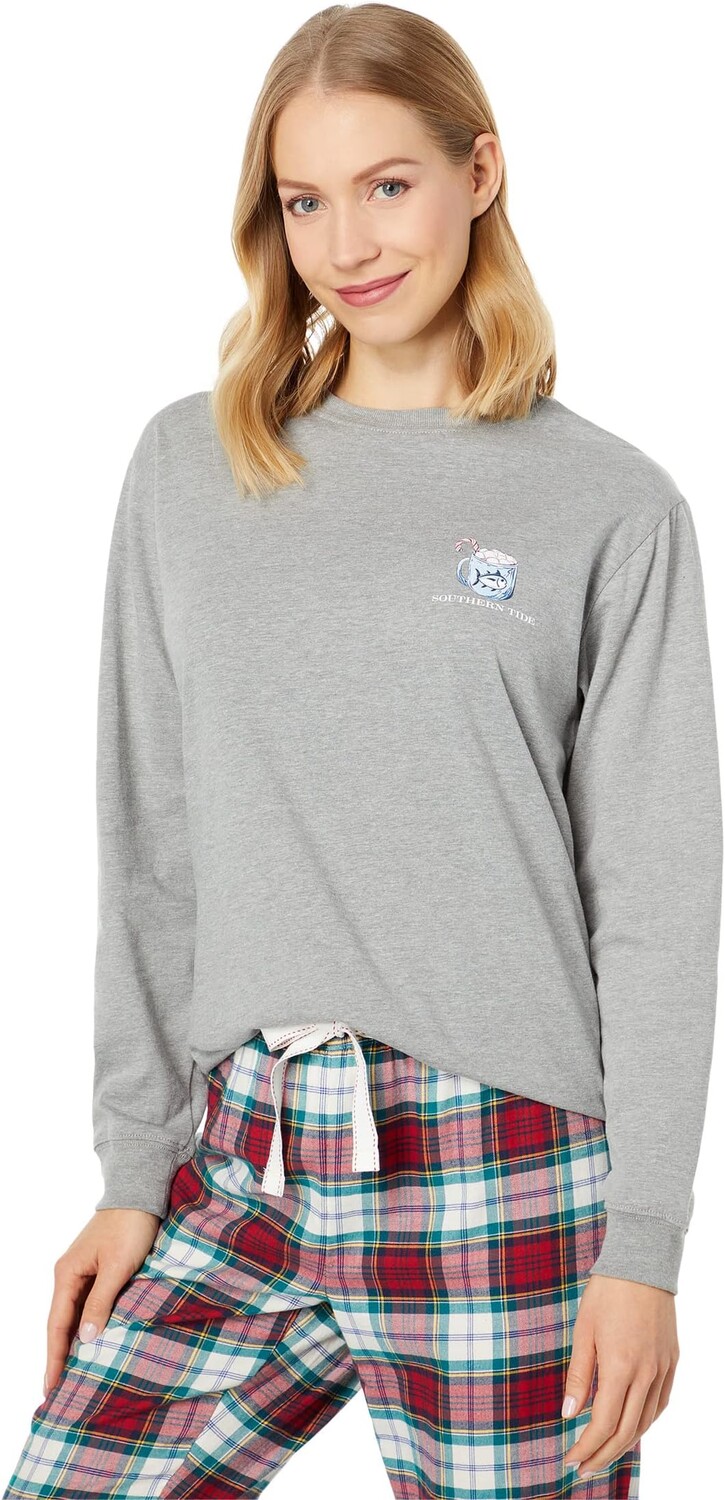 

Футболка Heather Hot Coca с длинными рукавами Southern Tide, цвет Heather Quarry