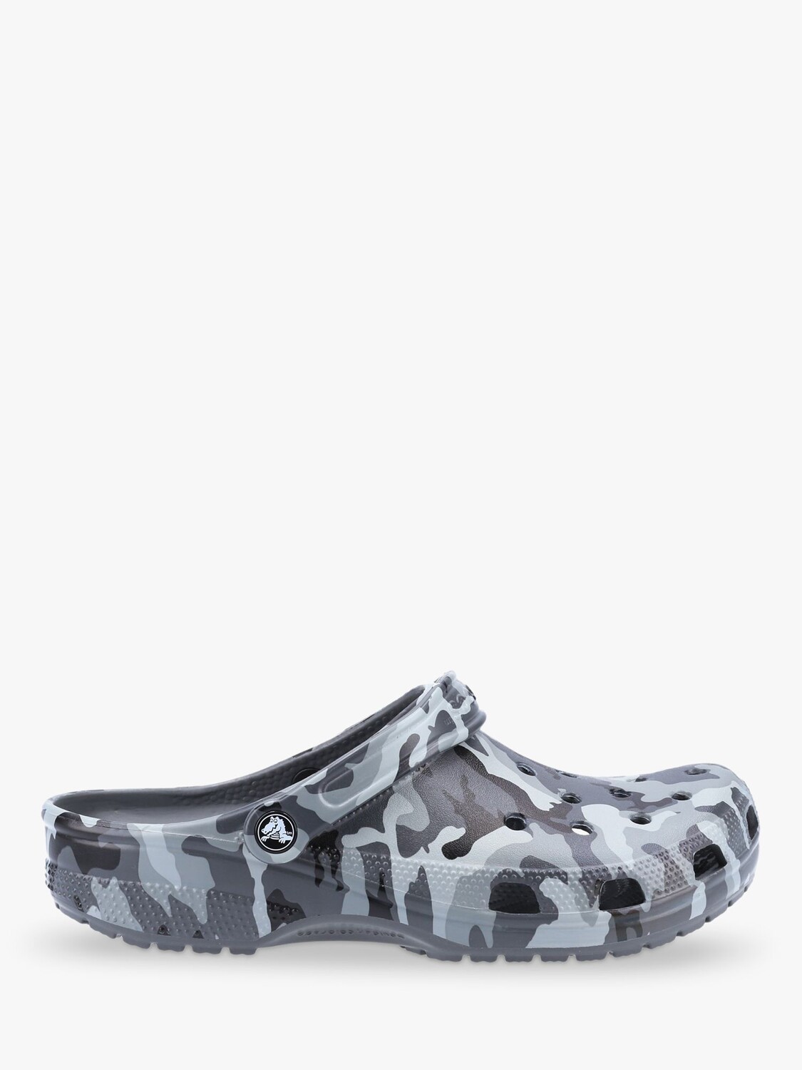 

Сезонные камуфляжные сабо Crocs, серые