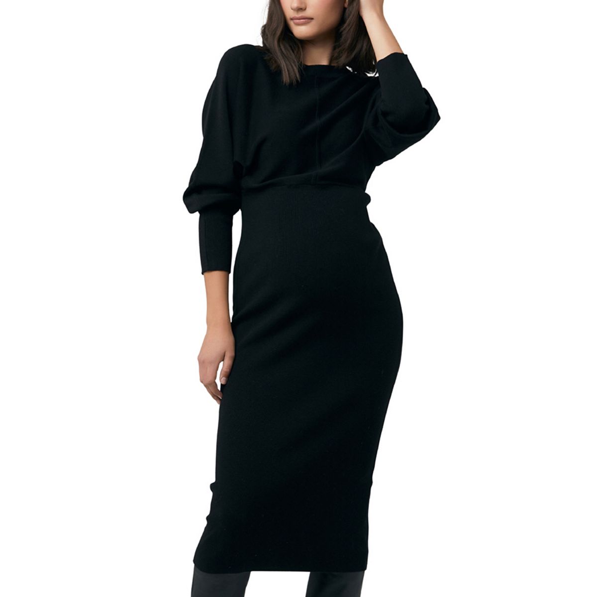 Женское трикотажное платье Sloane, черное Ripe Maternity, черный
