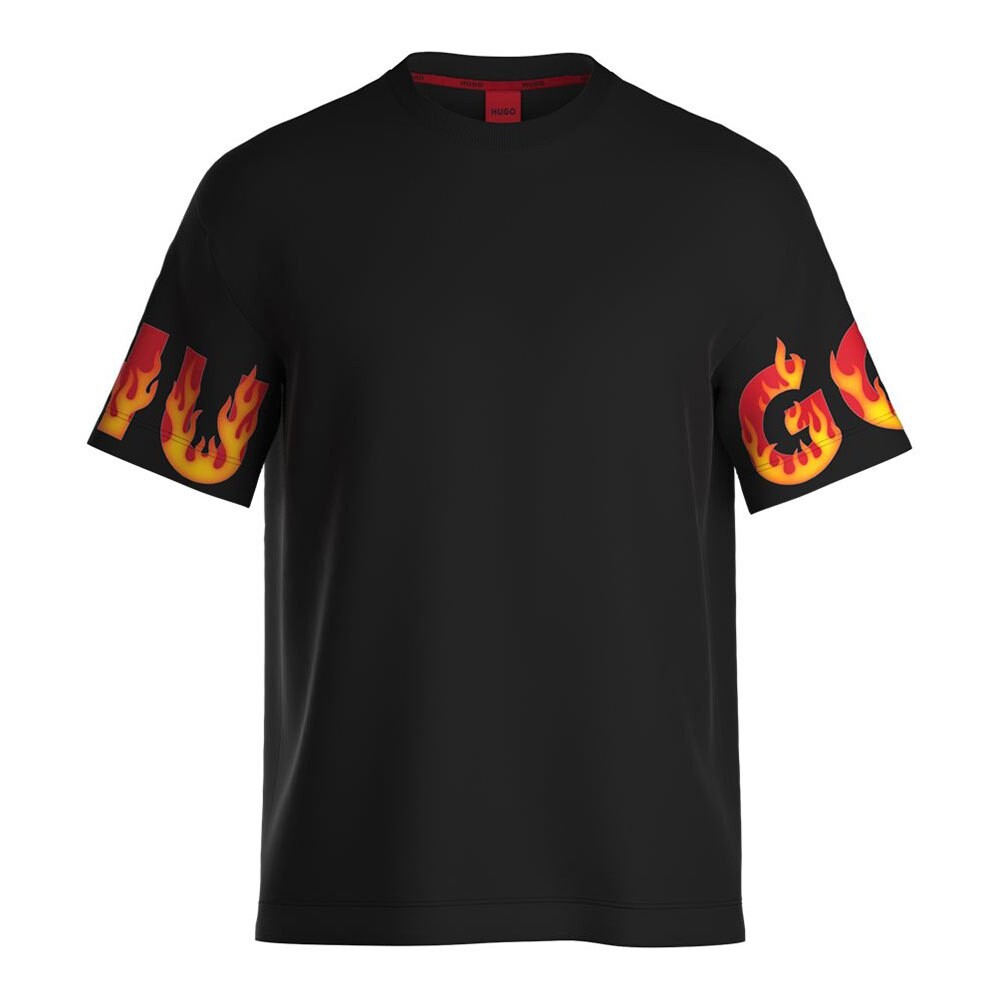 

Футболка с коротким рукавом HUGO Flames 10253414 Pyjama, черный