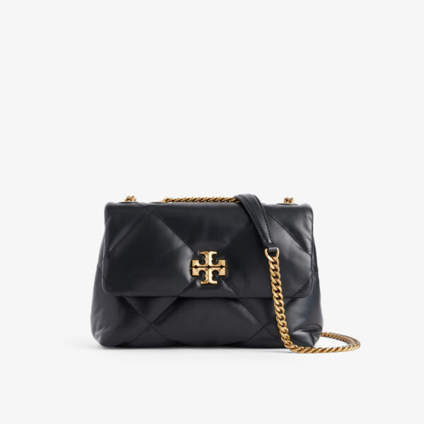 

Стеганая кожаная сумка на плечо kira Tory Burch, черный