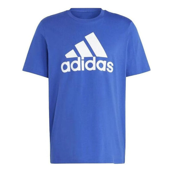

Футболка Essentials одинарный джерси большой логотип футболка Adidas, синий