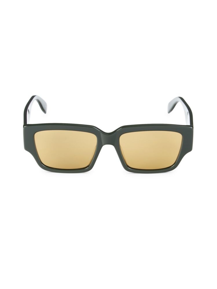 

Прямоугольные солнцезащитные очки 56MM Alexander Mcqueen, серый