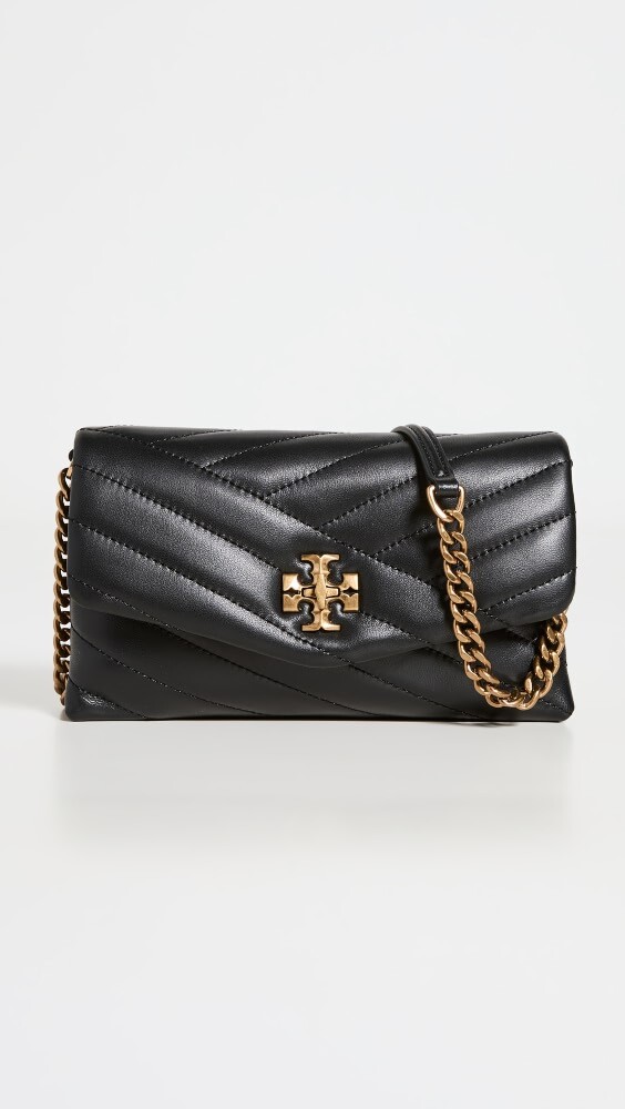 

Кошелек Tory Burch Kira Chevron Chain, черный