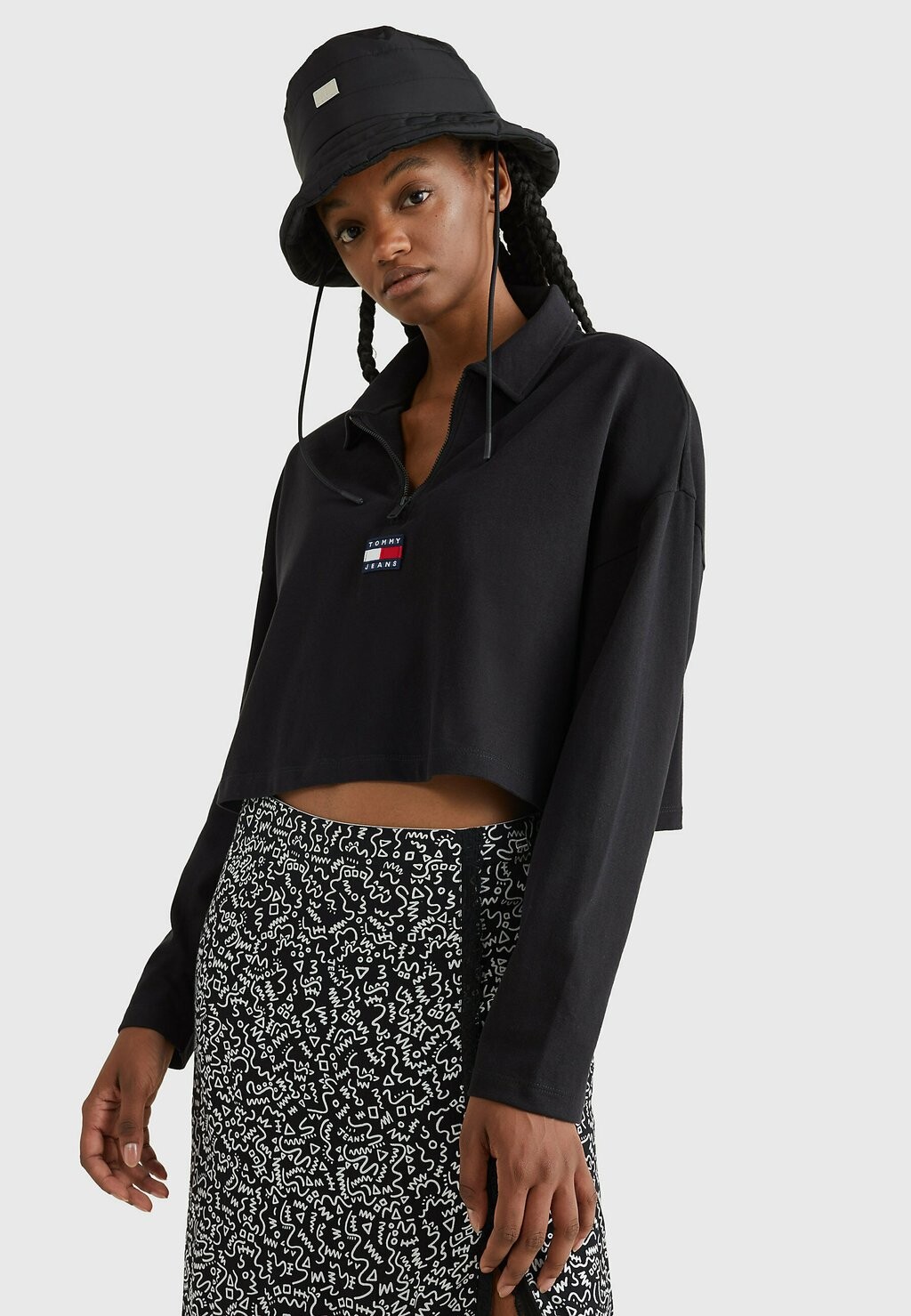 

Рубашка поло Tommy Jeans, черный