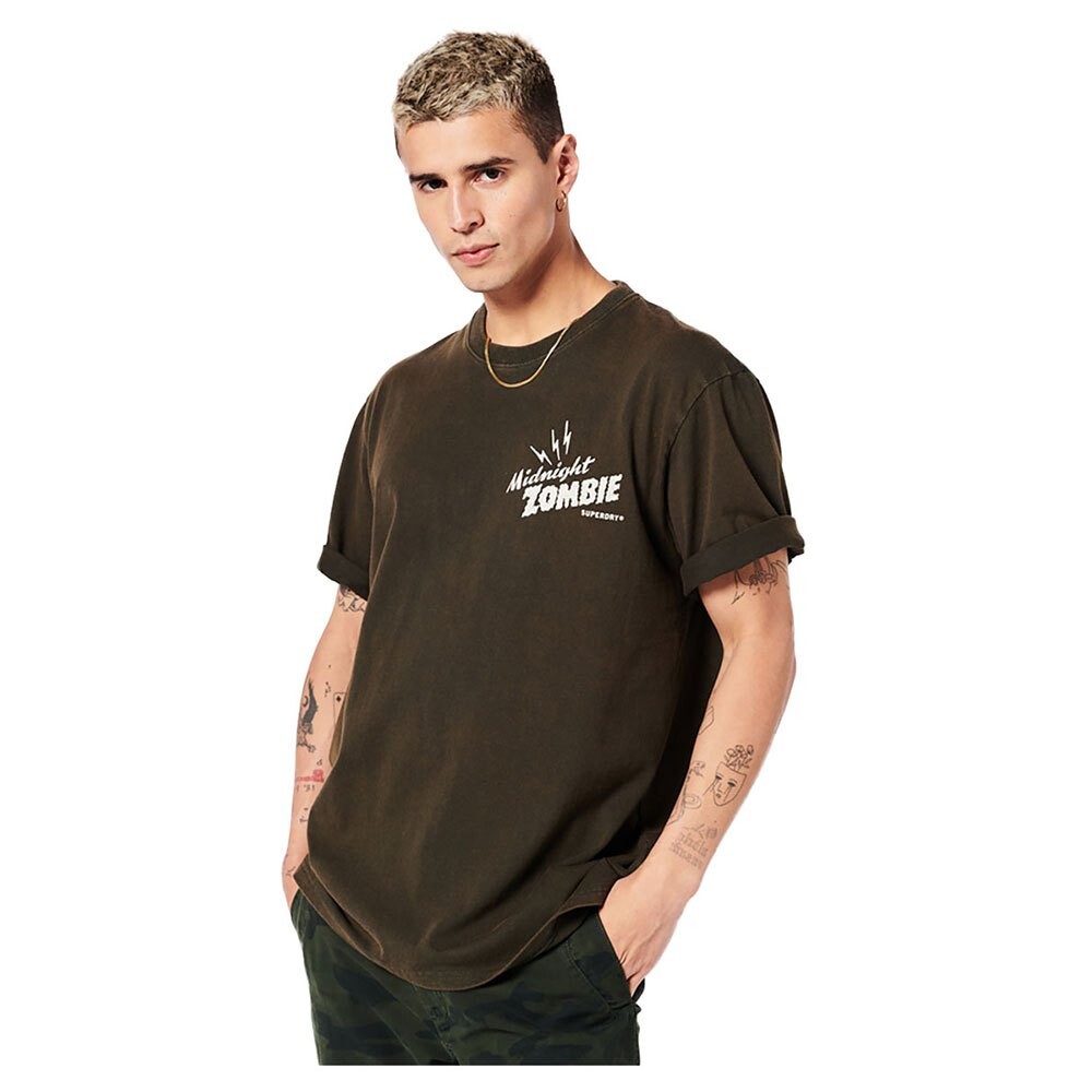 

Футболка Superdry Vintage Crossing Lines Bk, зеленый