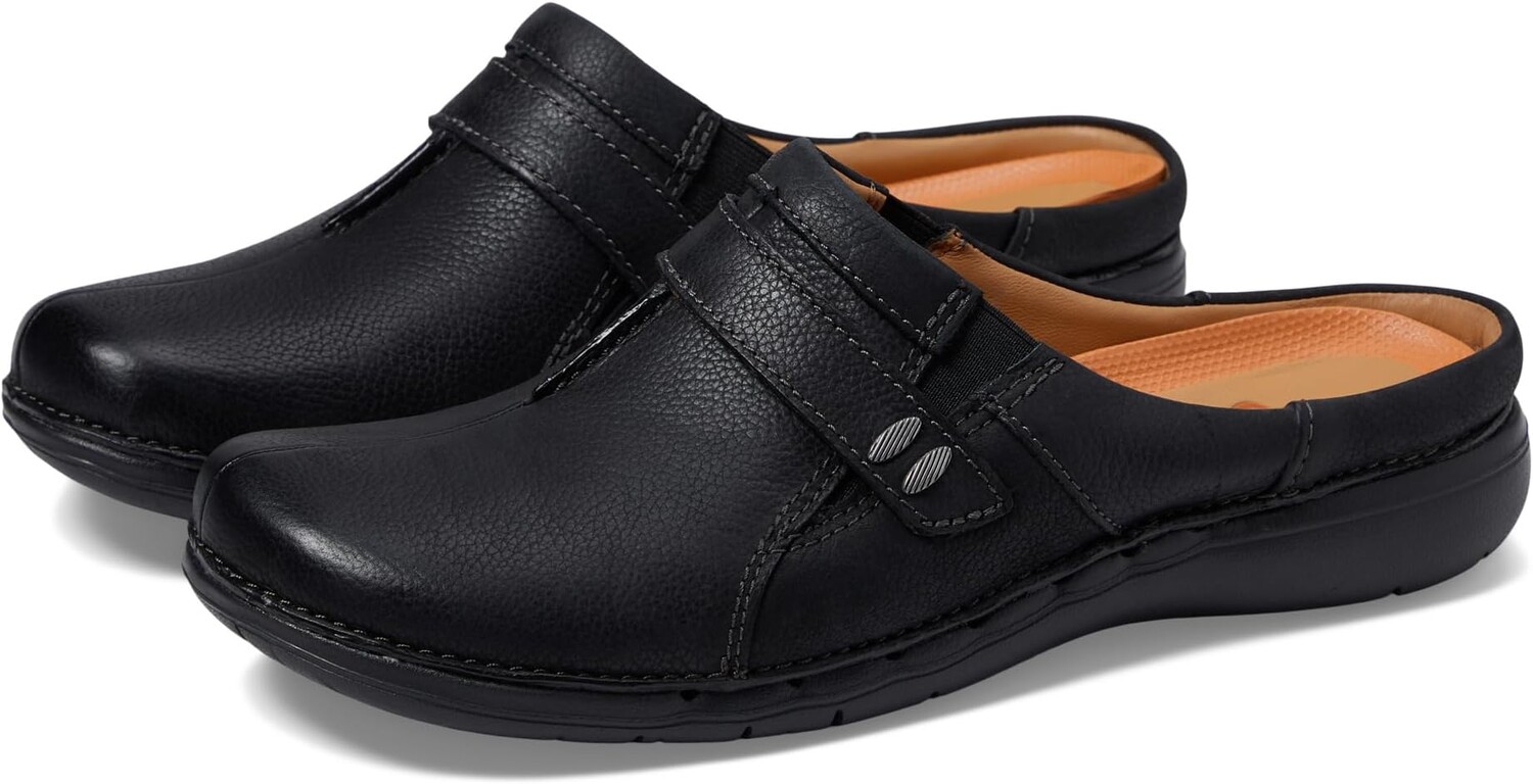 

Сабо Un Loop Ease Clarks, черная кожа