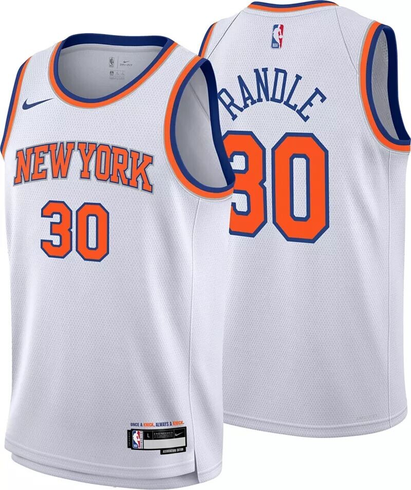 

Белая майка Nike Youth New York Knicks Julius Randle № 30 Swingman