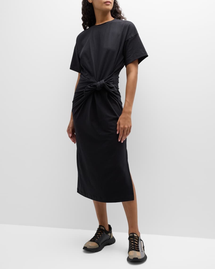 

Платье миди с узлом спереди Sweaty Betty