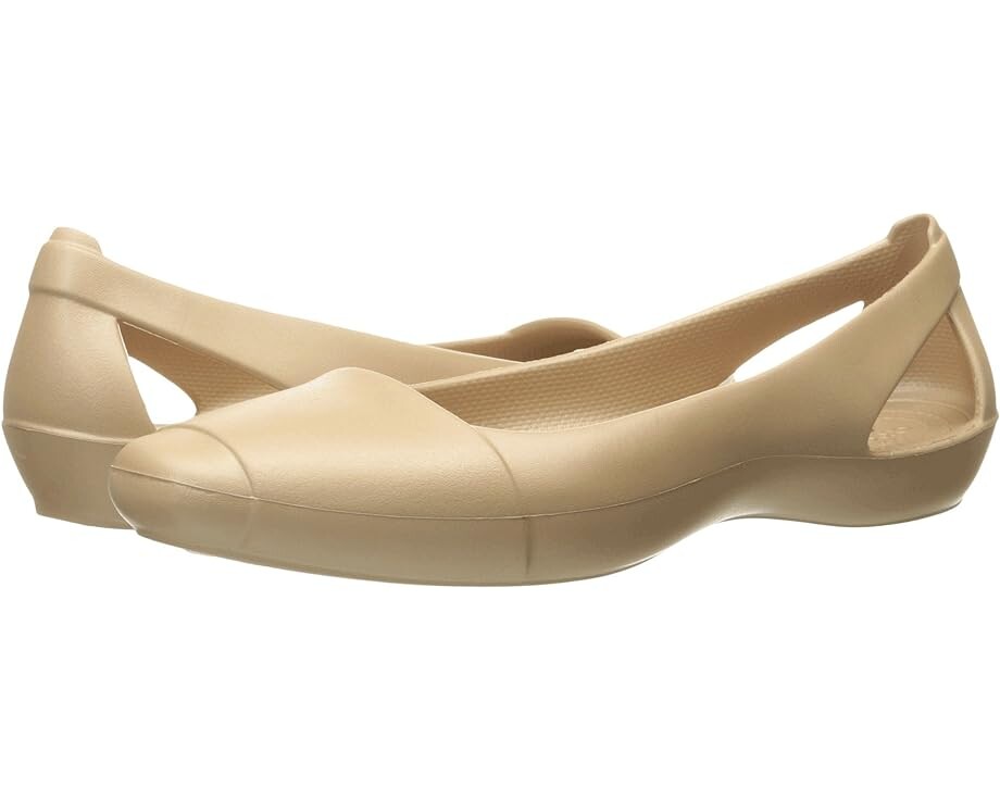 

Балетки Crocs Sienna Flat, золотой